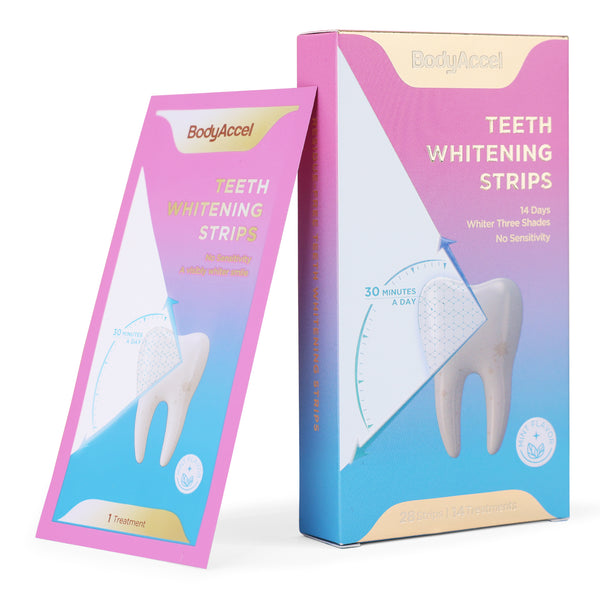 Tiras blanqueadoras de dientes BodyAccel