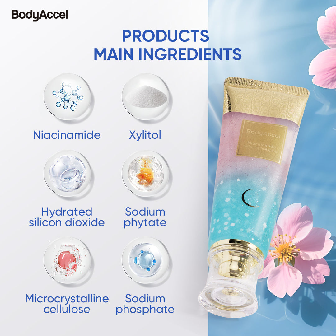 BodyAccel Niacinamide Whitening Toothpaste