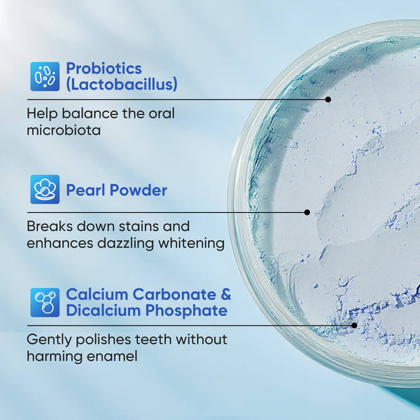 BodyAccel Probiotic Pearl Whitening Tooth Powder