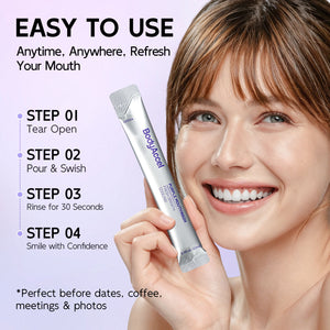 BodyAccel Purple Mouthwash - Teeth Whitening, Color Correcting Whitening Mouthwash