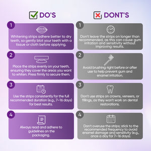 EASYES Purple Teeth Whitening Strips